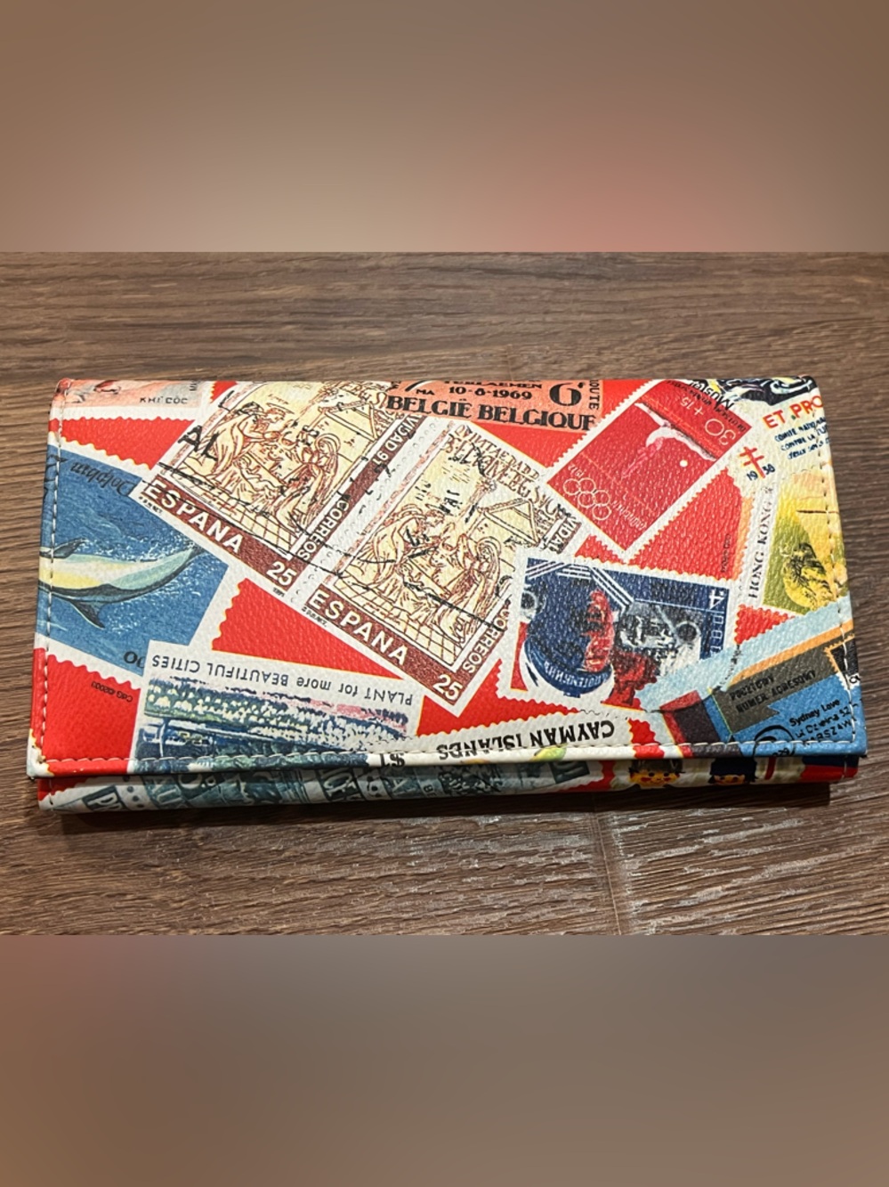 Sydney Love | New vintage 2003 multi color stamp wallet organizer NWT vtg - Picture 8 of 8